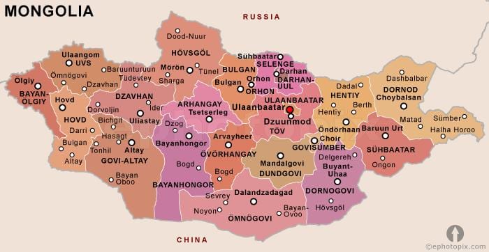 lao ak Mongolsko politické