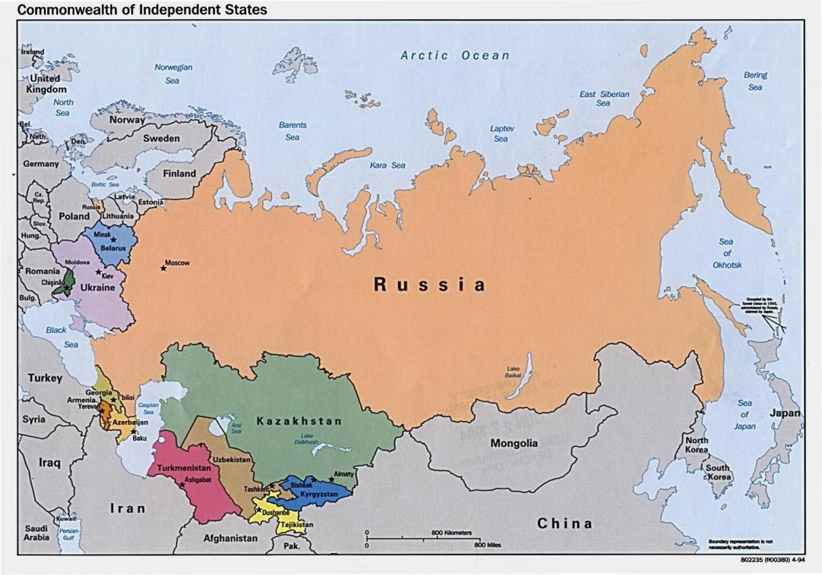 mapa ruska, Mongolska