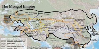 Mongolskej histórie mapu