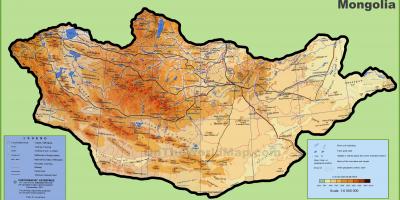 Mongolsko mape polohu