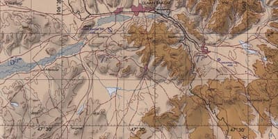 Mapa Mongolsko topografické